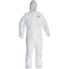 Комбинезон Kimberly-Clark KleenGuard® A30 Воздухопроницаемый  для защиты от брызг жидкостей и твердых частиц - С капюшоном / Белый /