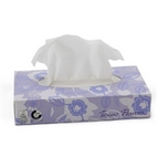 Салфетки для лица Celtex MegaminiFacial Tissues Flowers, в пачках, белые