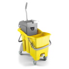 Ведро TTSAction Pro O-key, 30 л., желтое, с отжимом, на колесах