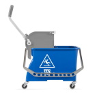Ведро TTSDouble Bucket O-Key, 20 л., синее, с отжимом, на колесах